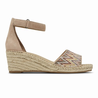 Cunhas Rockport Marah Woven Strap Mulher Marrom PT-07164